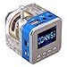 TOMTOP Mini Digital Portable Music MP3/4 Player Micro SD/TF USB Disk Speaker FM Radio (Blue)