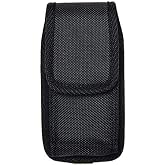 Premium Pouch Case with Belt Clip for Dexcom G7 Receiver (V2/Black)