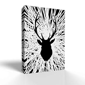 Abstract Line with Animal Painting for Bedroom Living Room