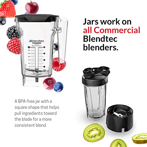Blendtec 75 Oz FourSide Commercial Jar FourSided Replacement Blender