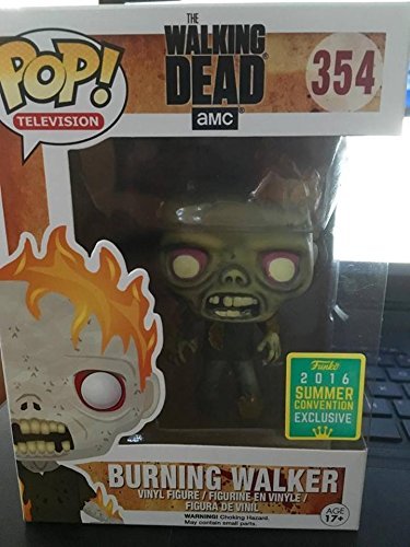 Funko Pop Television The Walking Dead #354 Burning Walker Summer Convention Exclusive