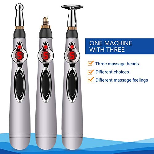 Acupuncture Pen, Electronic Acupuncture Pen, Pain Relief Therapy, Meridian Energy Pulse Massage Pen, 1 x AA Battery (Not Included)