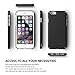 Ringke Slim Compatible with iPhone 6 Case Snug Fit Slender (Tailored Cutouts) Lightweight Thin Scratch Resistant Coating Protective Cover - SF Black