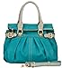 MG Collection Gabby Oversized Shopper Hobo Shoulder Bag, Teal, One Size