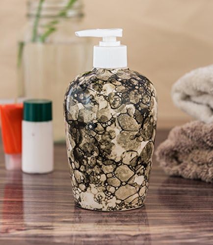 Sforzi Handmade Ceramic handwash Liquid soap Dispenser/Shampoo Dispenser/Lotion Dispenser/Gel Dispenser - 450 ML