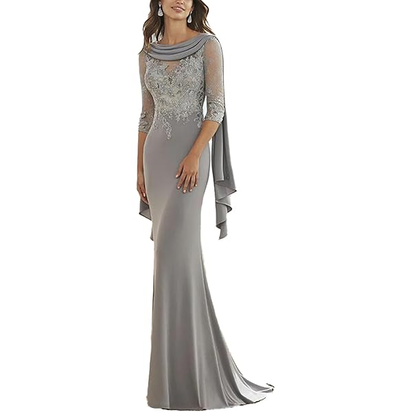 Amazon.com: Jiqenate A-Line Mother of The Bride Dress