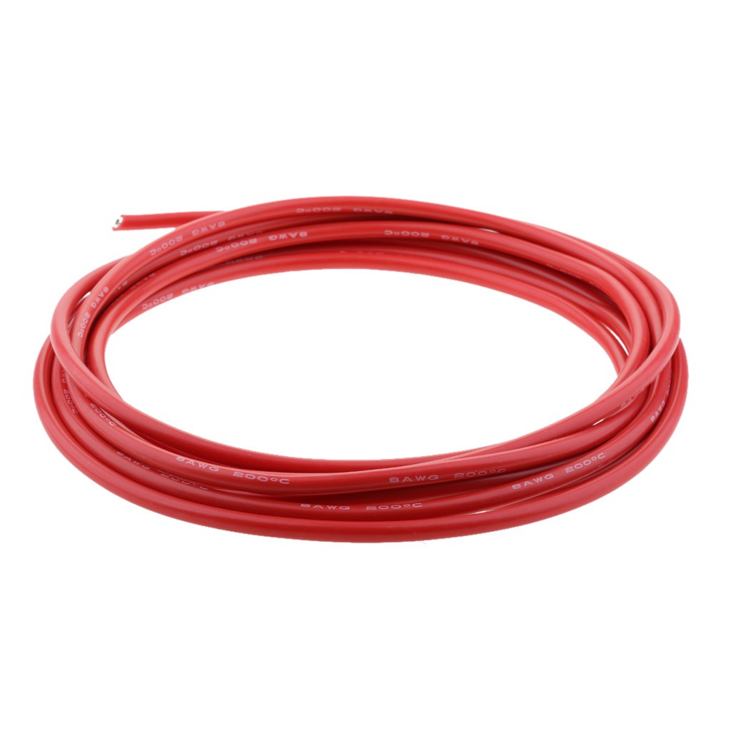 MagiDeal AWG Cable Trenzado Conducto de Cobre Tipo III para Conectar Batería