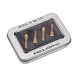 Vbestlife Titanium Bolts M6x18mm 4Pcs Mountain Bicycle Bike Disc Brake Clamp Bolt Fixed Screw with Gasket