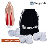 Stargoods Heart Shaped High Heel Protectors for Shoes, Clear - All sizes
