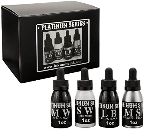 Inksanity Platinum Series Tattoo Ink Set of 4