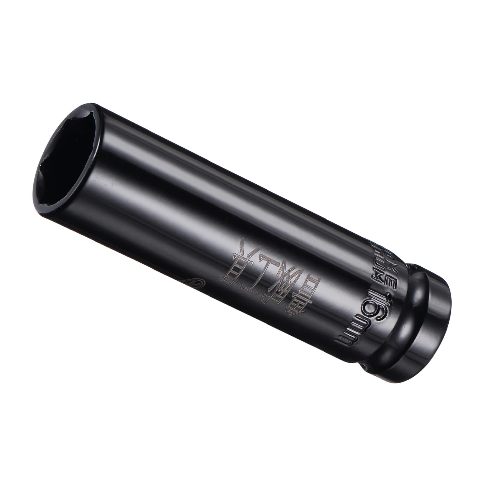 CoCud Deep Impact Socket, 1/2" Drive 16mm Socket, CR-V Steel Rounded Corner Design 6-Point Deep Impact Socket - (Applications: for Screw Installation and Removal) — image 1