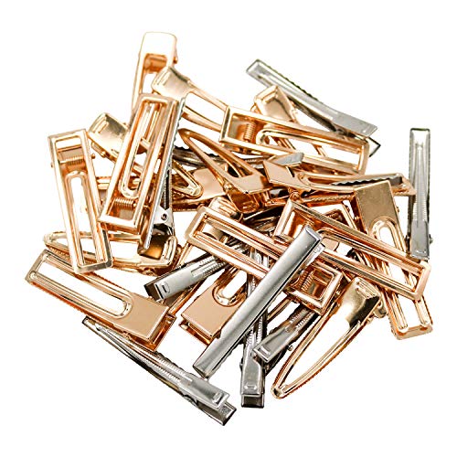 33 Pcs Resin Molds DIY Hair Pin Casting Mold Set Kit, Hair Clip Mould Strip Jewelry Casting Silicone Molds for Epoxy Resin Hair Pin, Keychain, Bookmark, Pendant (3Molds & 30Hairclips)