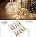 Sunlane 10 Pack Wine Bottle Lights with Cork-20 Led Battery Powered Copper Wire Fairy String lights for Garden, Patio Pathway Décor, Outdoor, DIY, Party, Wedding (10, Warm White)