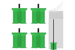 HAZBEN Canopy Weights 112 LBS Sand Bags Gazebo Tent Sand Extra Large Pop up Gazebos Weights Sand Bags for Ez Pop up Canopy Tent Outdoor Instant Canopies 4Pack (Green)