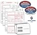 Laser Tax Forms - 1099-MISC Income 3-Part Set & Envelope Kit for 25 Individuals - Park Forms