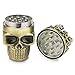 Golden Bell Upgraded Full Metal Spice Herb Skull Grinder - Bronze