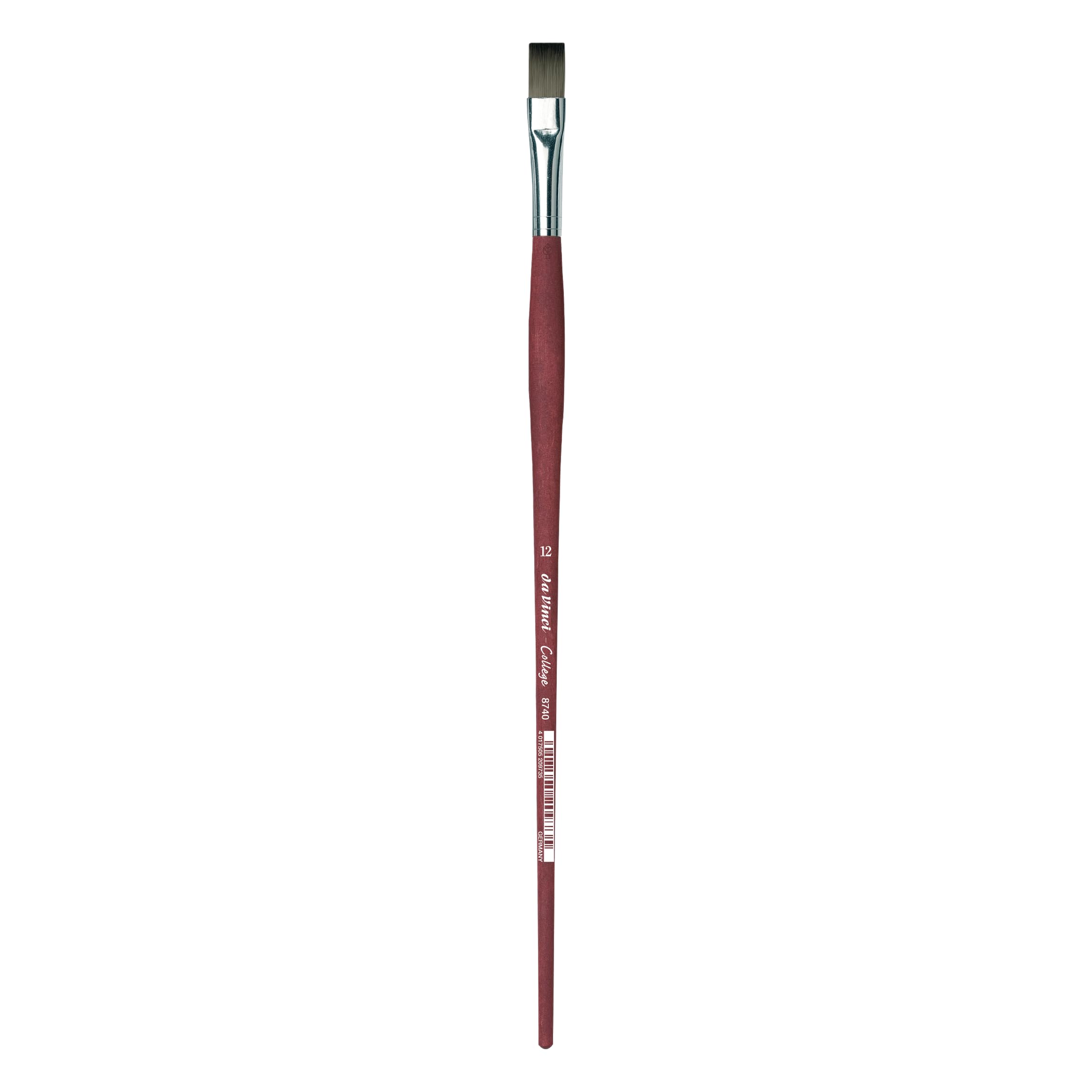 Da Vinci 8740 Series Acrylic Brush, Synthetic Fiber, Brown/Red, 30.3 x 1.1 x 30 cm