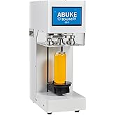 Touchscreen Can Sealing Machine | Auto Height Detection | 55mm Can Compatibility | No Pad Needed (White)