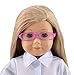 ebuddy 3pc Include Pink Yellow Blue Color Doll Eye Glasses for 18 inch Girl Doll Most 18