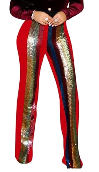 red sequin bell bottoms