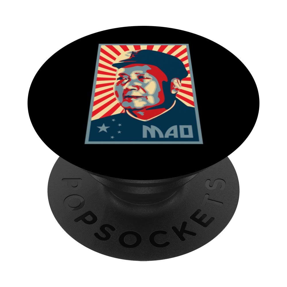 Mao Zedong Tse Tung Chairman Mao China Chinese Patriot PopSockets Swappable PopGrip