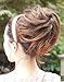 CAISHA Bun Hairpiece Ponytail Hepburn-Bun Scrunchie Updo Brown Mix DC4