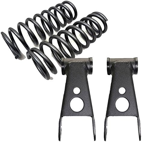 CHASSIS TECH 1973-87 Chevy C10 LOWERING Drop KIT 4" Coil Springs 2" Shackle #251115