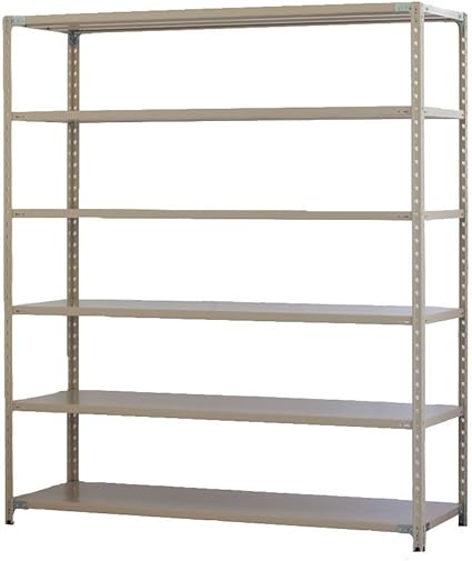Amazon Co Jp プラス Kr 軽量スチールラック 天地6段 奥行312mm 高さ2100mm 幅1812mm 文房具 オフィス用品