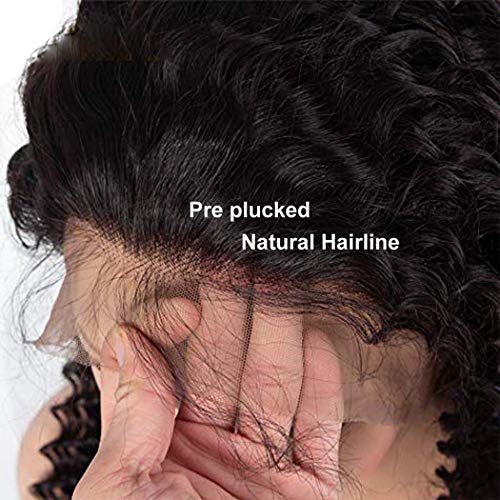 Lace-Front-Brazilian-Water-Curly-Wigs-Human-remy-Pre-Plucked-Glueless-Hair-Water-Curly-Wigs-For-Black-Women-Brazilian-Virgin-Human-Hair-Wig-Water-Wave-With-Baby-Hair-Natural-Hairline-18-Inch