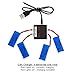 3.7v 500mah Lipo Battery with X4 Battery Charger