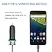 Vinsic USB Type C Car Charger Adapter with 4.8A Type-C Cable and Standard USB A Outputs for Apple MacBook 12