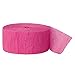 81ft Hot Pink Crepe Paper Streamers primary