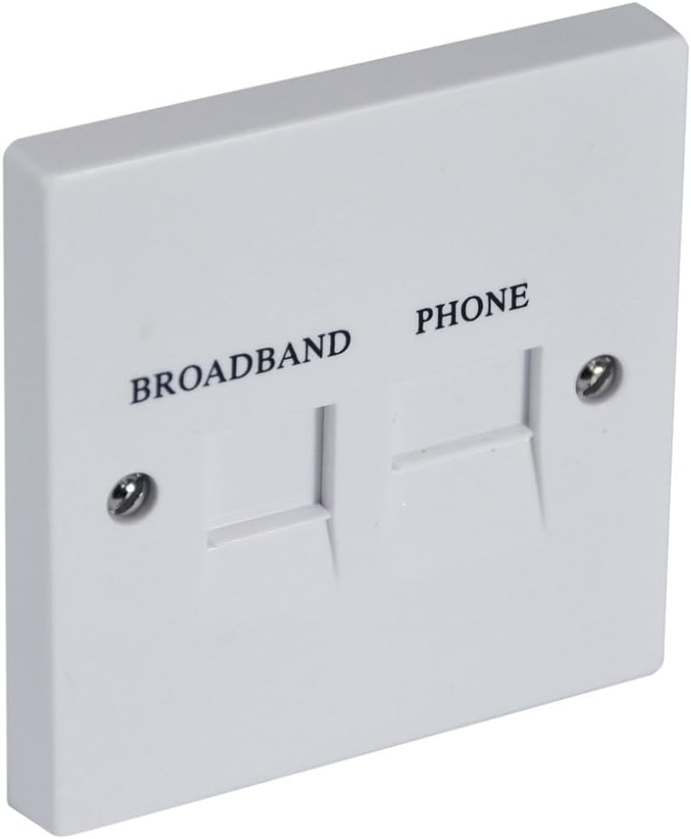 Compact Flush Mount Telephone Socket with BuiltIn ADSL Filter Amazon