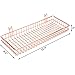Simmer Stone Rose Gold Hanging Basket for Wire Wall Grid Panel, Multi-functional Wall Storage Display Decoration Basket, Size 15.7