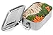 Leak Proof Stainless Steel Food Container, Metal Lunch Box for Kids, Teens or Adults with a Silicone Gasket in it's Lid for 100% Leak-Proof Lunches, BPA-Free & Eco Friendly