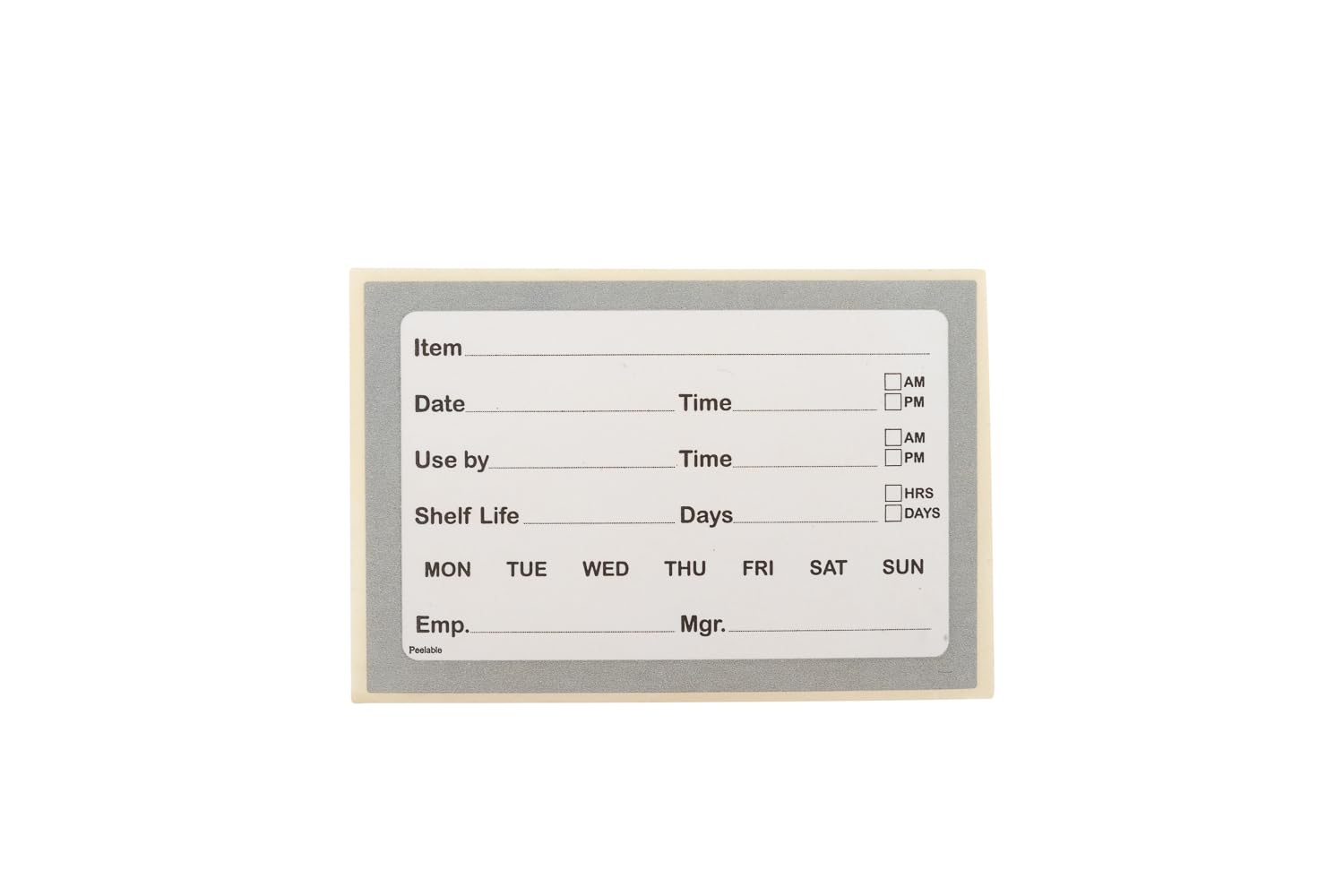 Grey USE by Catering Labels in Dispenser, Shelf Storage Label 51mm x 76mm, 500 Labels per roll, Removeable Stickers