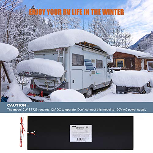 Facon 71/4"x25" RV Holding Tank Heater Pad, CWST725, with Automatic
