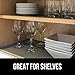 GORILLA GRIP DripGuard Drawer and Shelf Liner for Cabinet, Slip Resistant Non Adhesive Protection for Kitchen, BPA Free Smooth Surface Plastic Liners for Cabinets, Bathroom Drawers, 12x20, Beige Cream