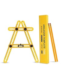 Herramienta de plantilla, Ideske Premium Multi Angle Measuring Mul para bricolaje, carpinteros, artesanos