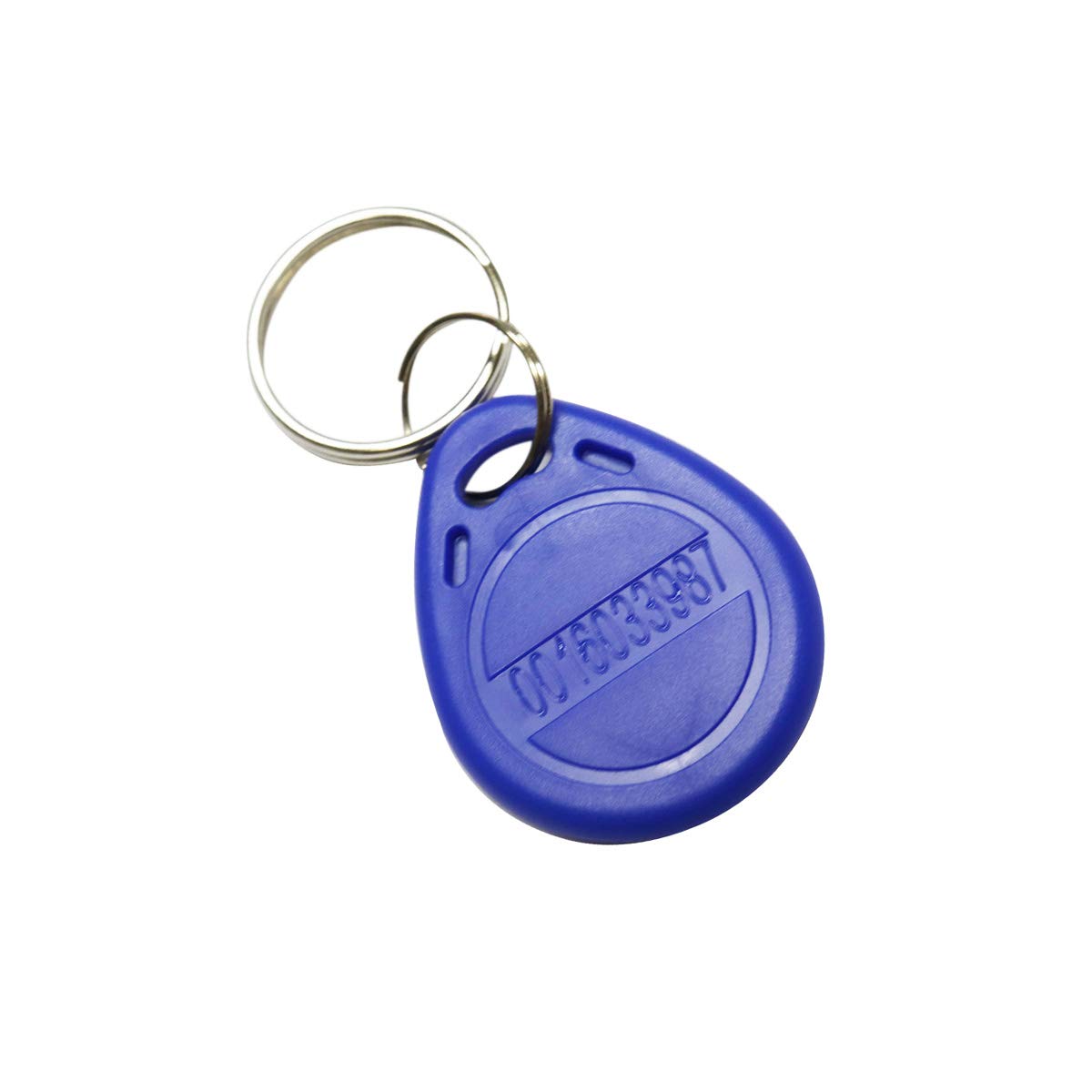 ETEKJOY 100 PCS 125KHz RFID Key Fob Proximity ID Card Token Tag Keypad Card for Door Entry Access Control System for Security Lock Wholesale, Read Only (Blue)