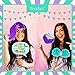 18Pcs Mermaid Birthday Party Photo Booth Accessory with Bamboo Sticks Creative Party Decoration Supplies