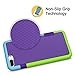 ELOVEN Case for iPhone 7 Plus Case Metal Ring Holder Kickstand Dual Layer Bumper Case Shock Absorption and Antiscratch Clear Back for Apple iPhone 7 Plus iPhone 8 Plus, iPhone 6 6s Plus, Purple