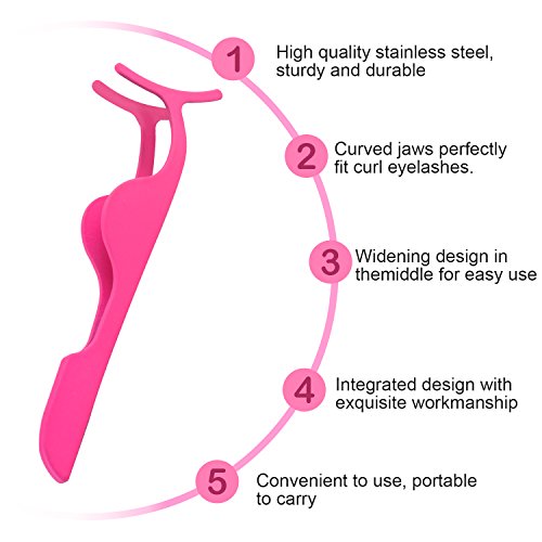False Eyelash Applicator, Eyelash Extension Tweezers, For Instant Application and Removal, Suitable for use with any False Eyelashes (2 pcs)