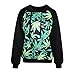 Voglee- Fashion Digital Print Autumn Winter Hooded Sweater