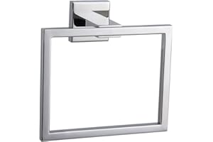 kimzcn Towel Ring Hand Towel Holder for Bathroom Hand Towel Racks Wall Mount Simple Square Towel Hanger Heavy Duty SUS 304 St