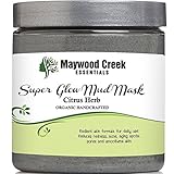 BEST ORGANIC FACIAL MUD MASK - Leaves your skin with a Super Glow - Includes Ebook - Smooths Skin and Reduces Pores, Improves Redness, Blemishes, Cystic Acne, Pimples, Blackheads - Reduces Fine Lines