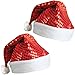Funny Party Hats Christmas Hat - Santa Hat- Elf Hat - Reindeer hat - Coil Hat - (2 Pack) Holiday Hats
