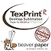 Beaver TexPrint DT Heavy -Replaces R- for Ricoh and Virtuoso All-Purpose High Release Sublimation Transfer for Dye Sublimation, SawGrass Approved Sublimation Paper, 110 Sheet Pack (8.5