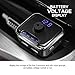 WBESEV Car Charger FM Transmitter Bluetooth Radio Adapter Window Breaker With 2 USB Ports Wireless Stereo Music Player for Phones With Hands Free Calling Voice Navigation Input TF Card Slot (Black)