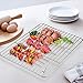 TeamFar Cooling Rack Set of 4, Roasting Baking Racks Stainless Steel for Baking Sheet Toaster Oven Pan, Healthy & Rust Free, Mirror Finish & Dishwasher Safe …